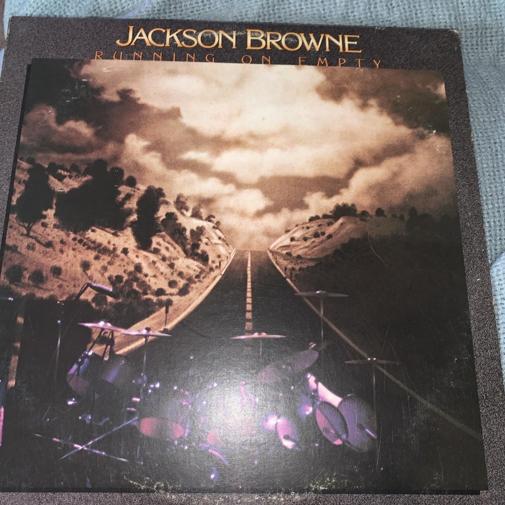 Jackson Browne, Running On Empty, LP, 1977 Elektra/Asylum Vinyl Record W/ Pics